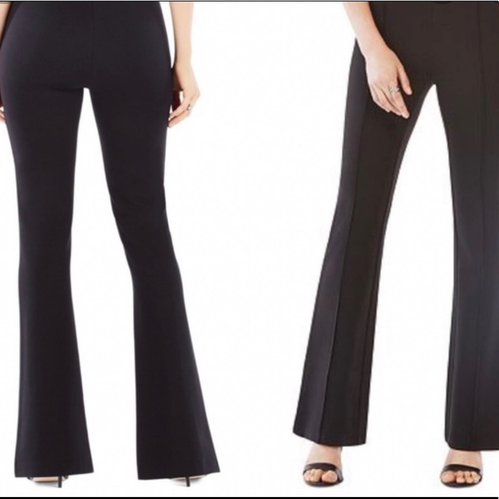 BCBG black flare stretch legging pants. Size xs. Worn once